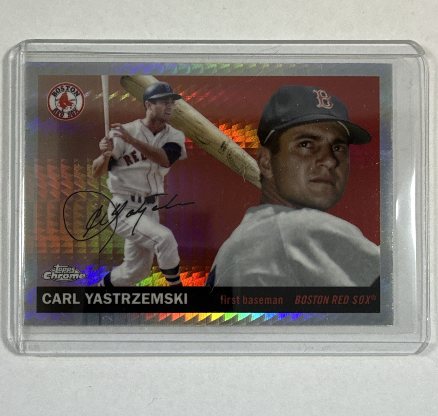 2025 Topps Chrome Platinum Carl Yastrzemski Boston Red Sox #368 Prism
