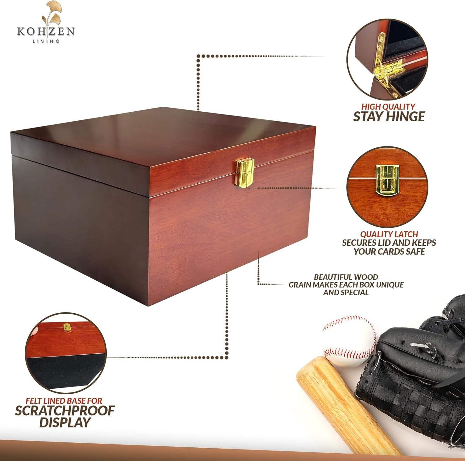 Premium Baseball Card Storage Box – Trading Card Storage Box