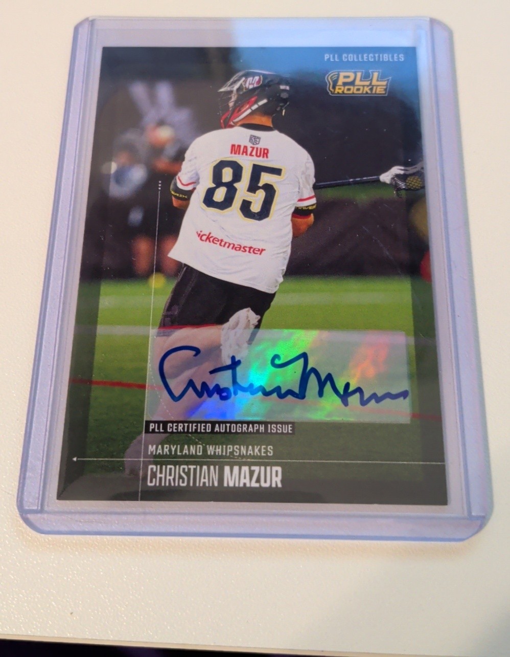 2026 PLL Fieldside II Christian Mazur #78 Auto Rookie Whipsnakes