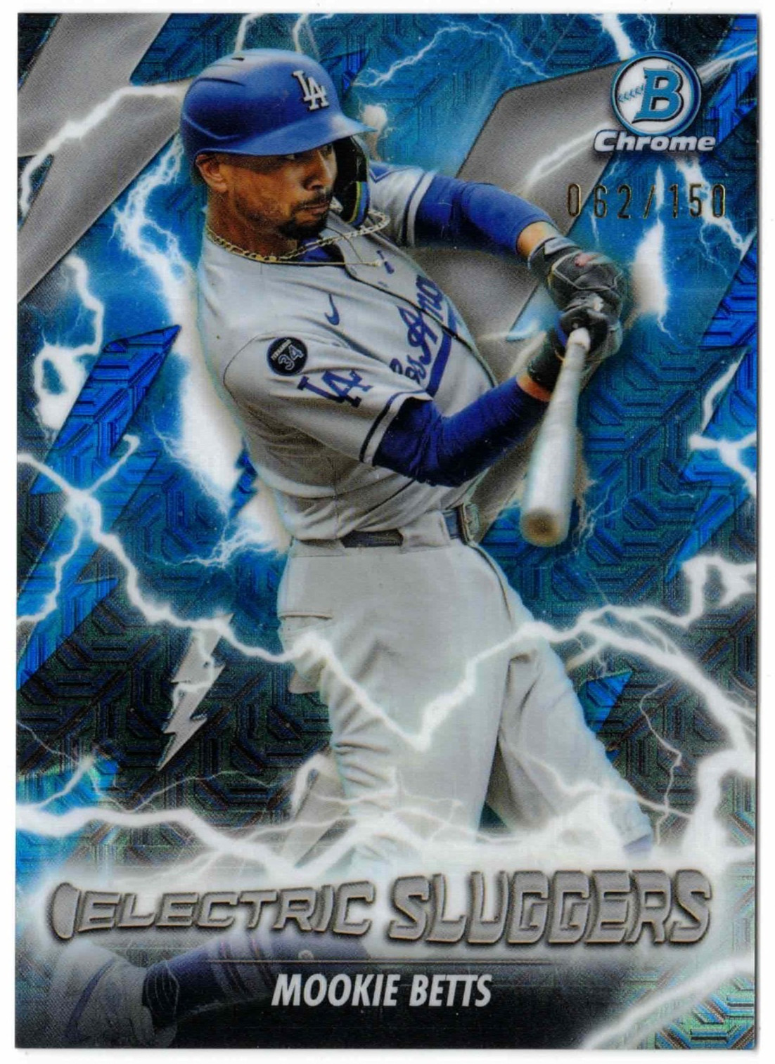 Mookie Betts 2026 Bowman Chrome Electric Sluggers ES-5 Dodgers BLUE MOJO #/150
