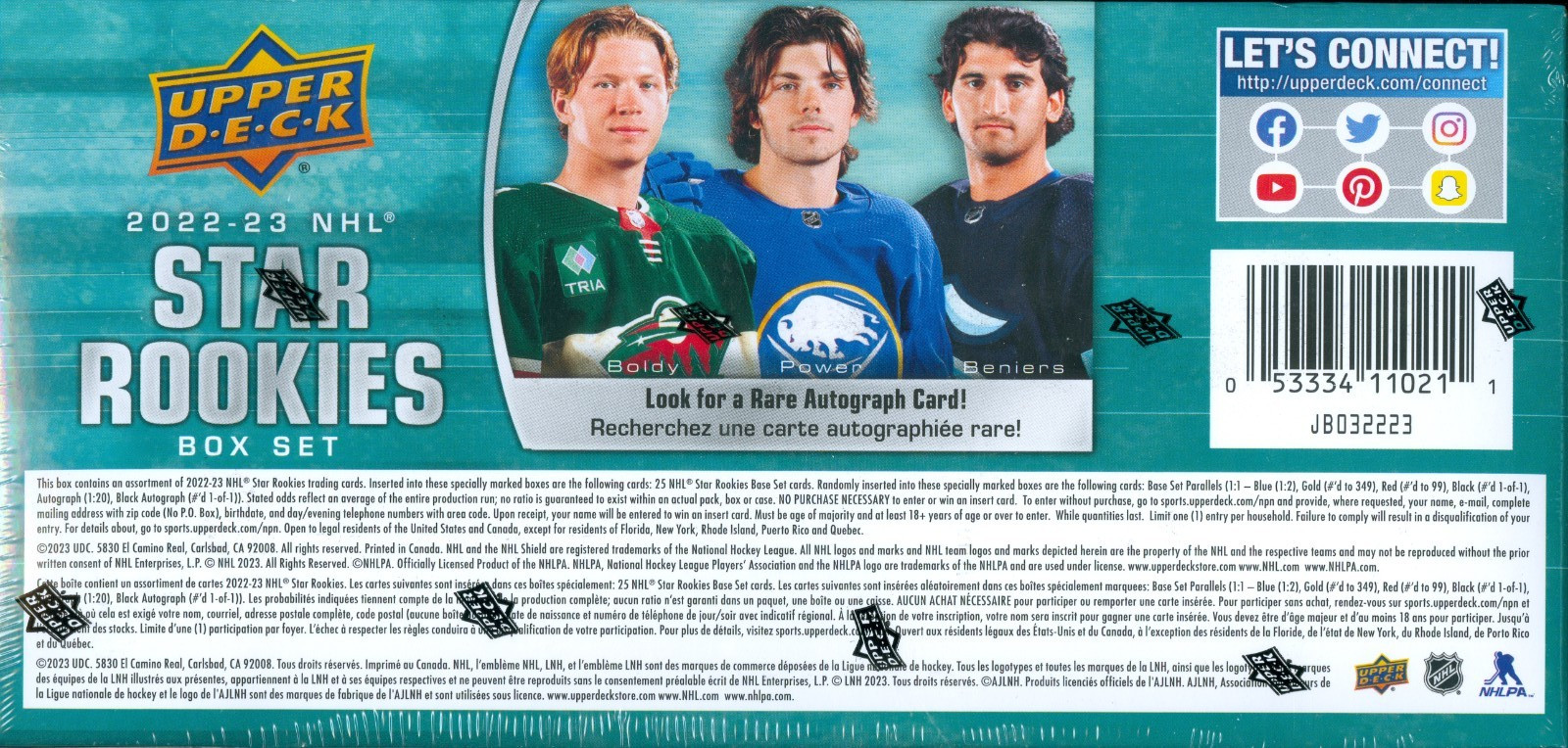 2022-23 Upper Deck NHL Star Rookies Hockey Factory Sealed Box Set