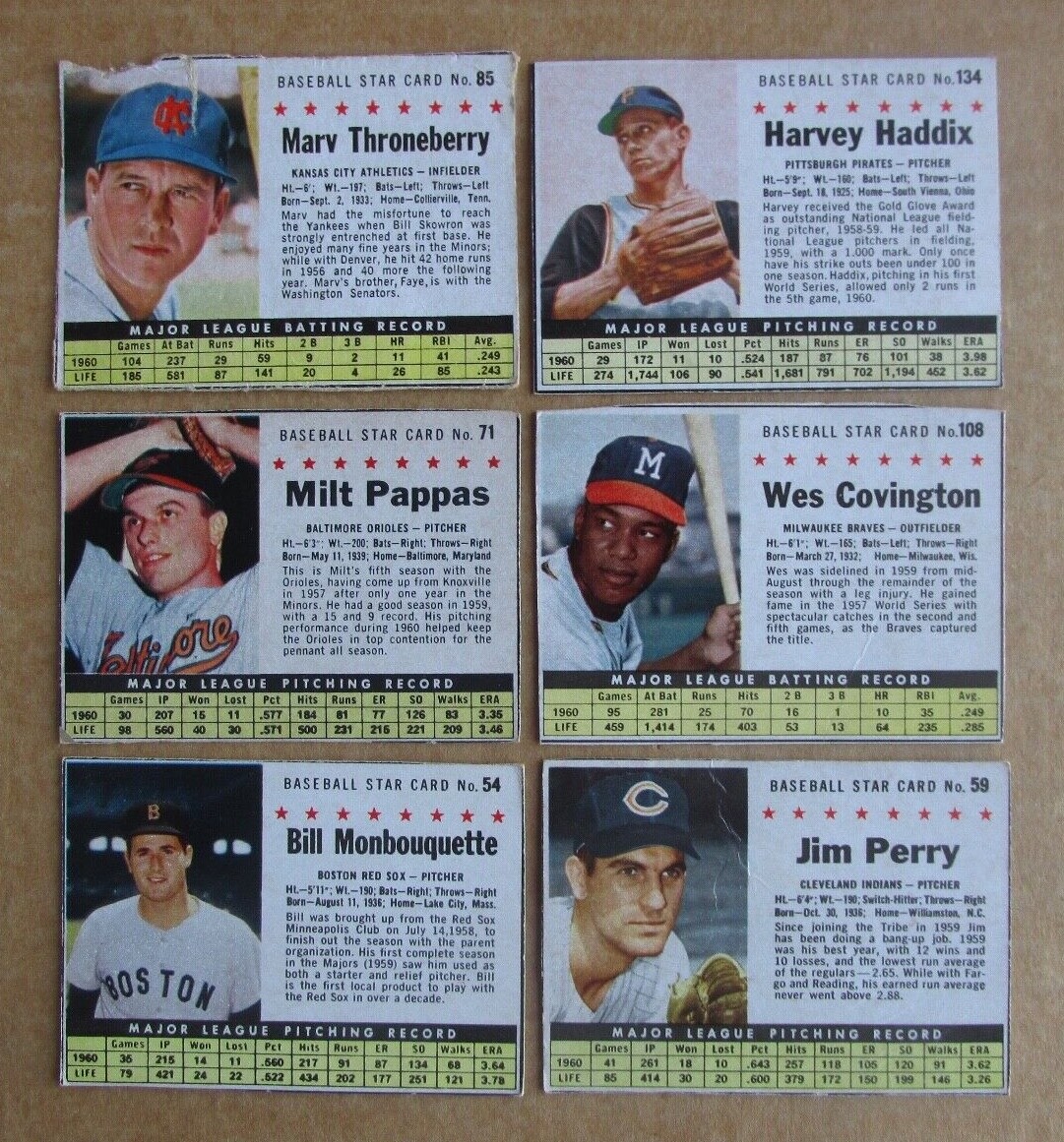1961 POST BASEBALL CARD SINGLES COMPLETE YOUR SET PICK CHOOSE UPDATED 7/23
