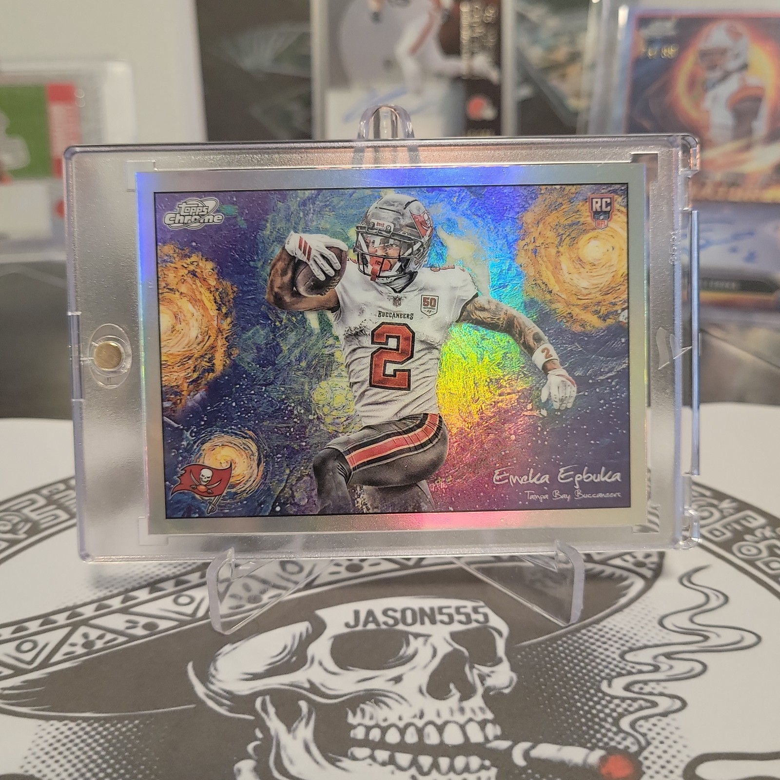 2025 Topps Cosmic Chrome Emeka Egbuka Buccaneers Stars in the Night STN-8 RC