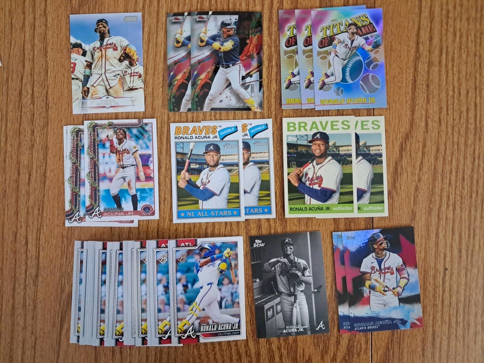 Ronald Acuna Jr. Mix Lot 24 TOPPS Cards NM/MT