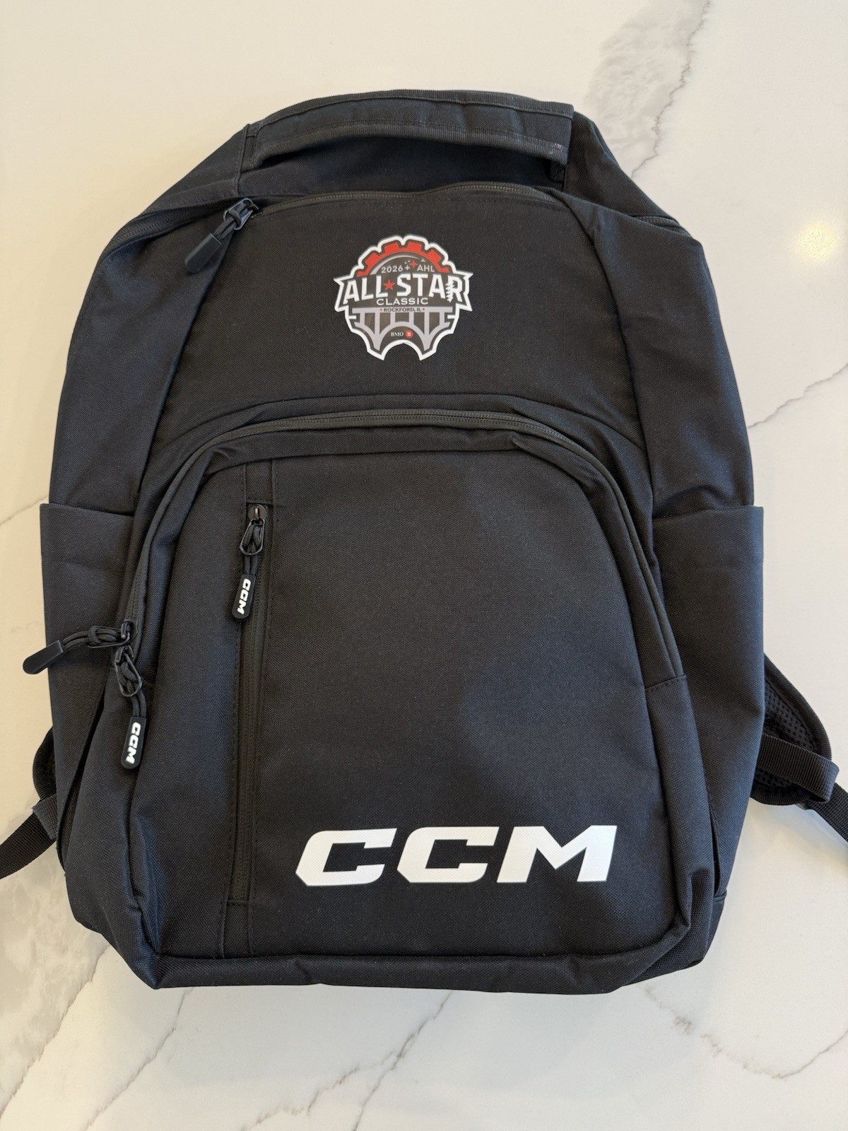 2026 AHL All Star Classic Team Issued CCM Backpack Pro Stock Hockey Rockford IL