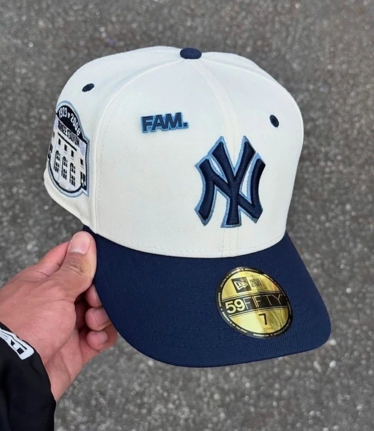 New Era Fitted Hat Dodgers Yankees Baseball Cap Side Patch 59FIFTY 9FORTY USA!