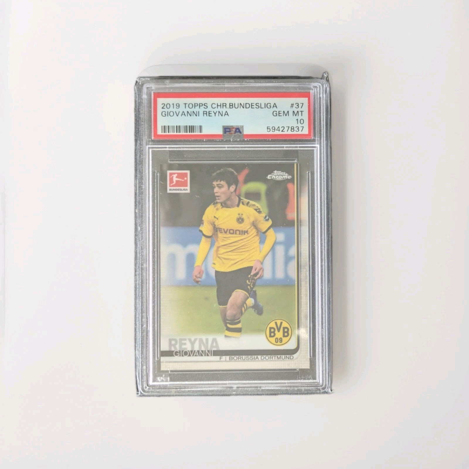 Gio Reyna 2019 Topps Chrome Bundesliga PSA 10
