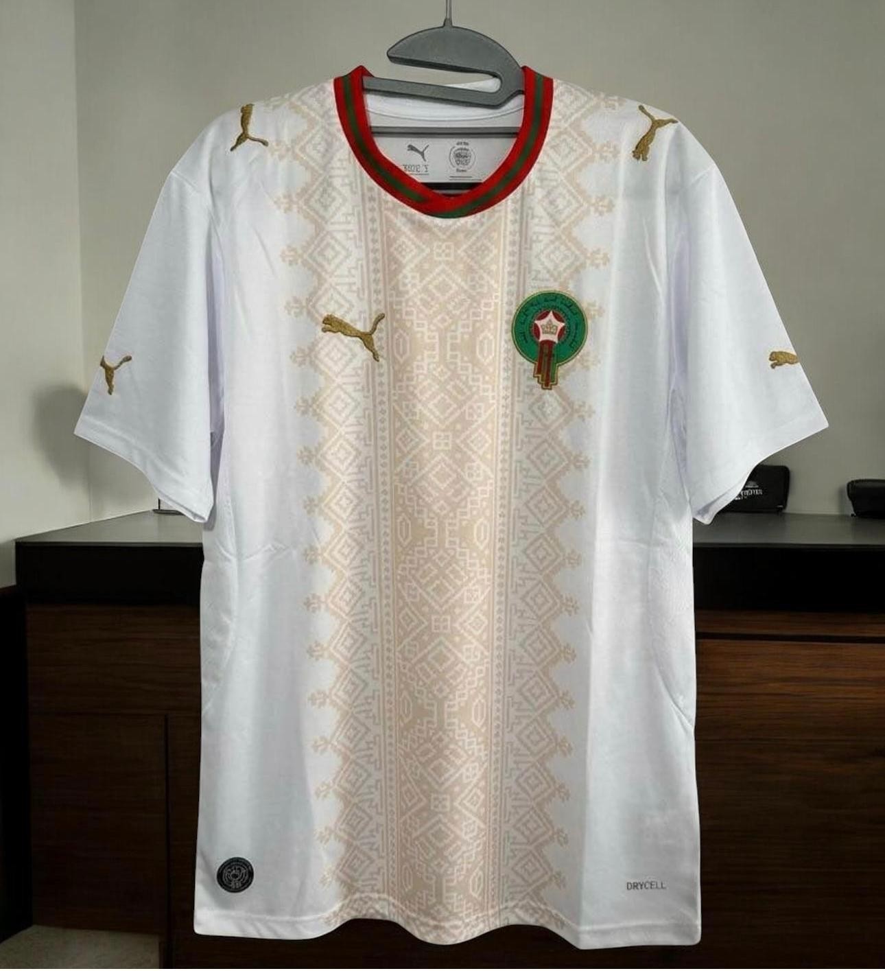 2026 Morocco National Team Soccer Jersey Player Version Red White