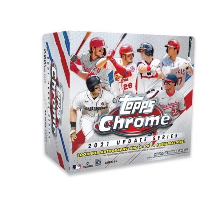 2021 Topps Chrome Update MLB Baseball Factory Sealed Trading Card Mega Box!