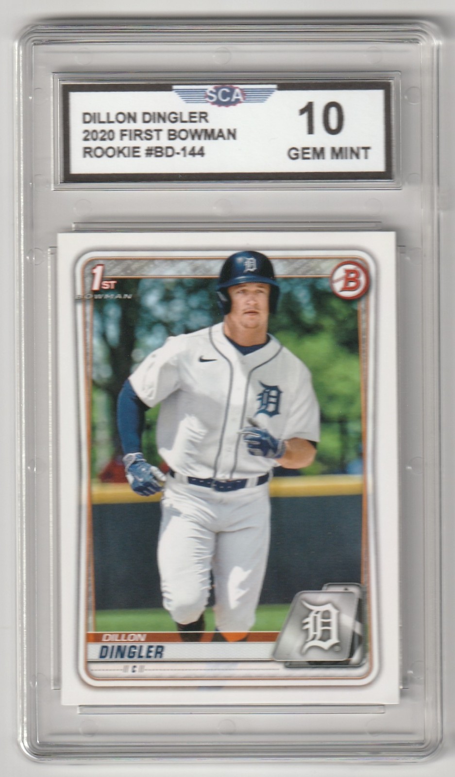 2020 FIRST BOWMAN DILLON DINGLER ROOKIE CARD DETROIT TIGERS CATCHER