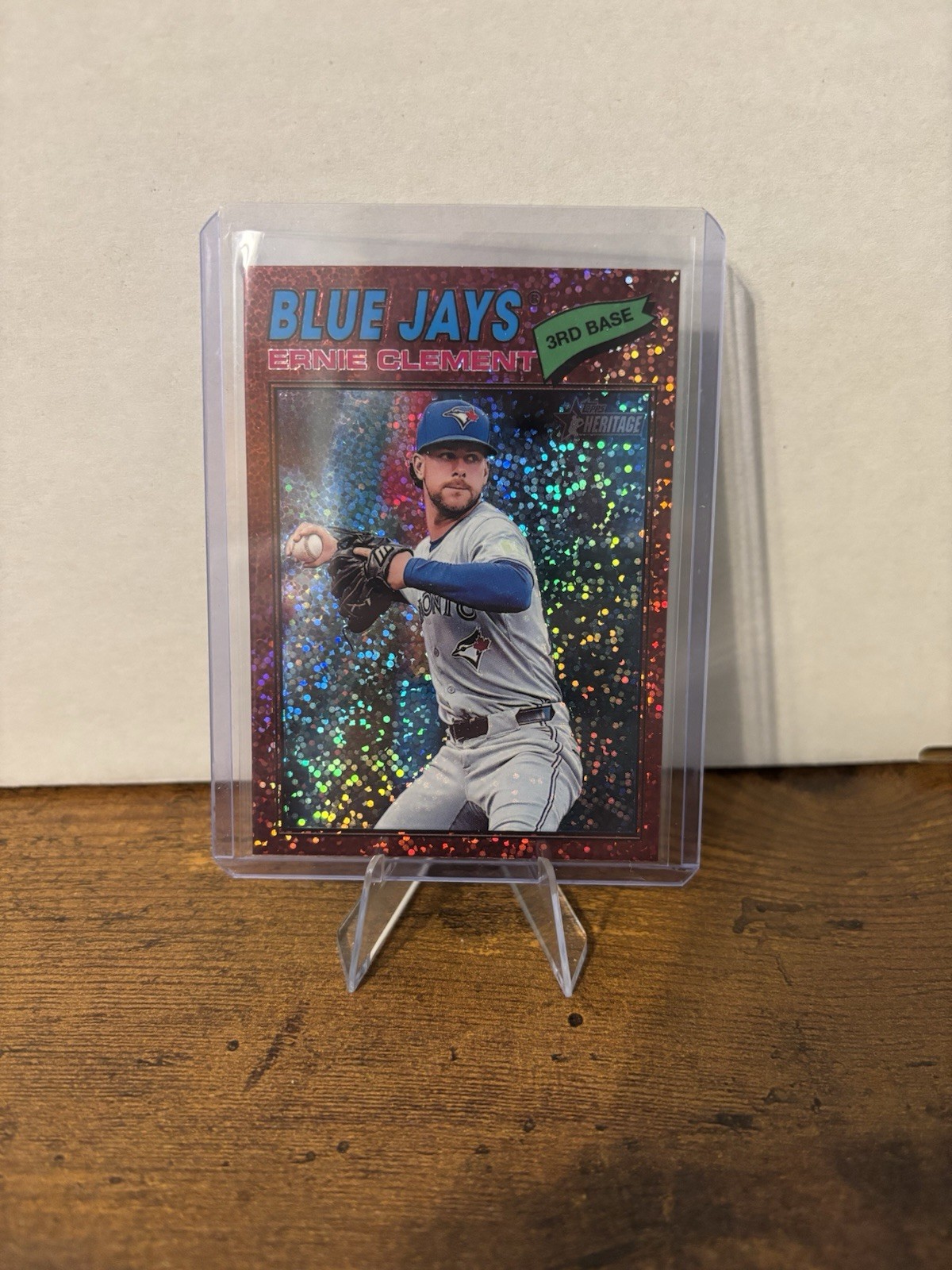 2026 Topps Heritage Sparkle Ernie Clement #21 Blue Jays MLB
