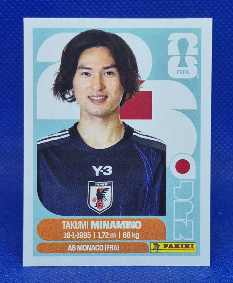 2026 Panini FIFA World Cup Sticker Takumi Minamino #JPN 16 – Japan