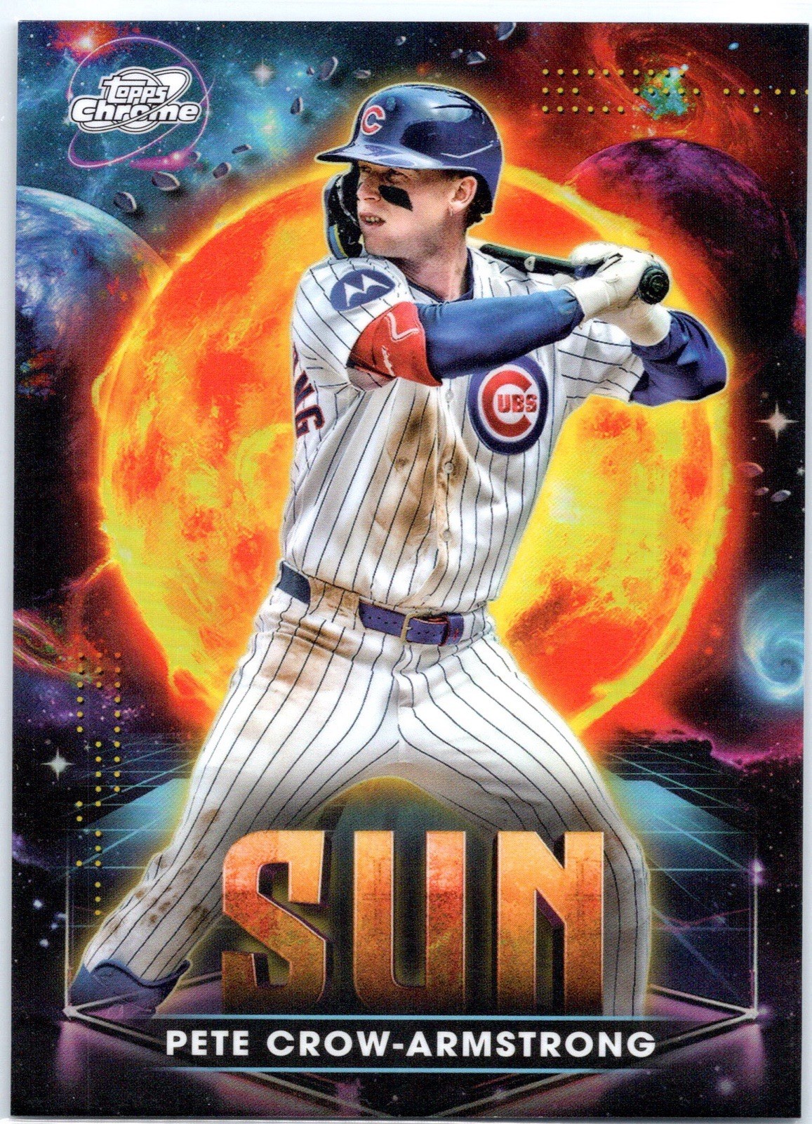 2025 Topps Cosmic Chrome Pete Crow-Armstrong Planetary Pursuit SUN SSP #PPS-9 ☀️