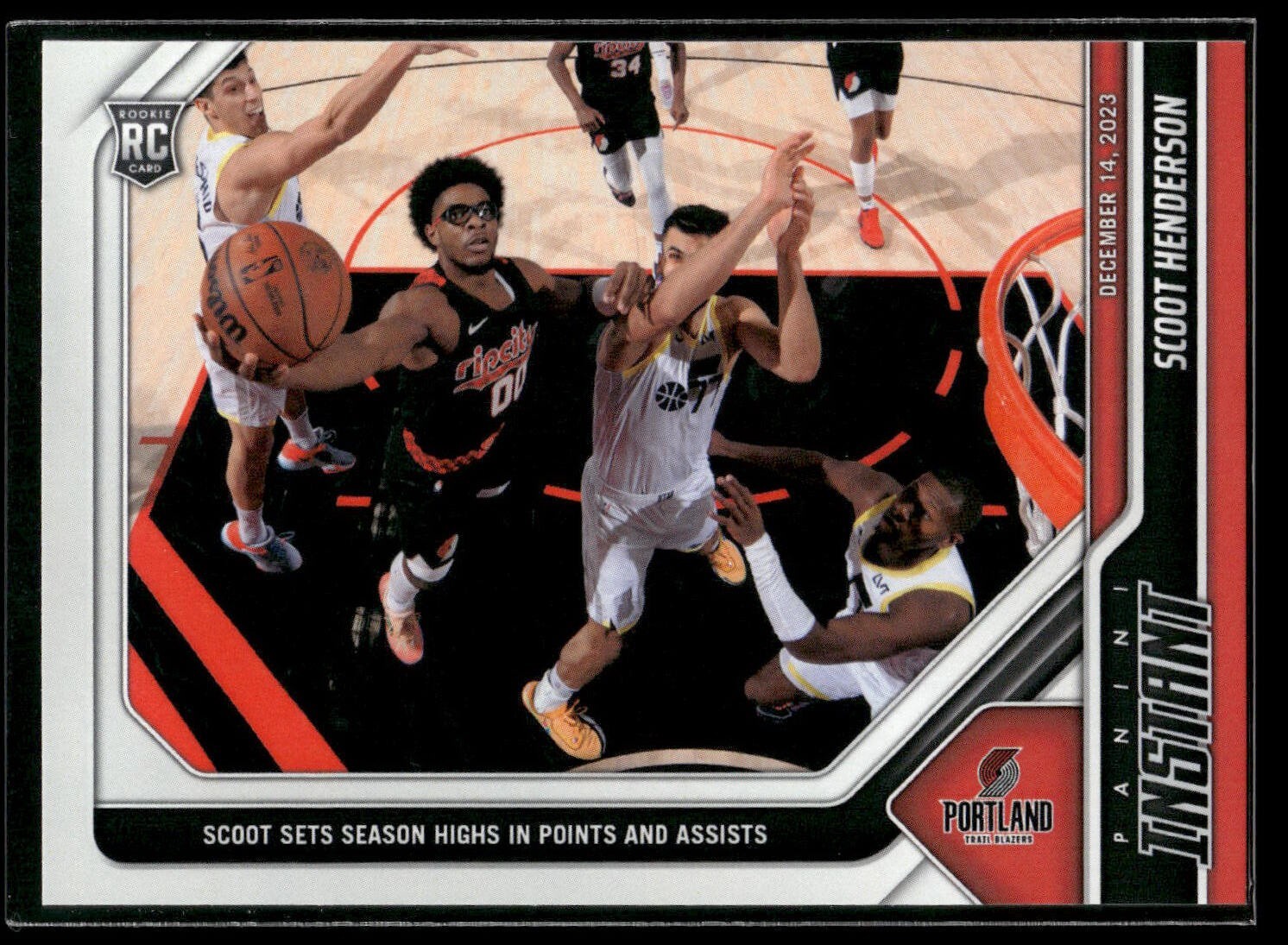 2023-24 Panini Instant NBA Scoot Henderson ROOKIE CARD 1/87 SP Blazers #170 RC
