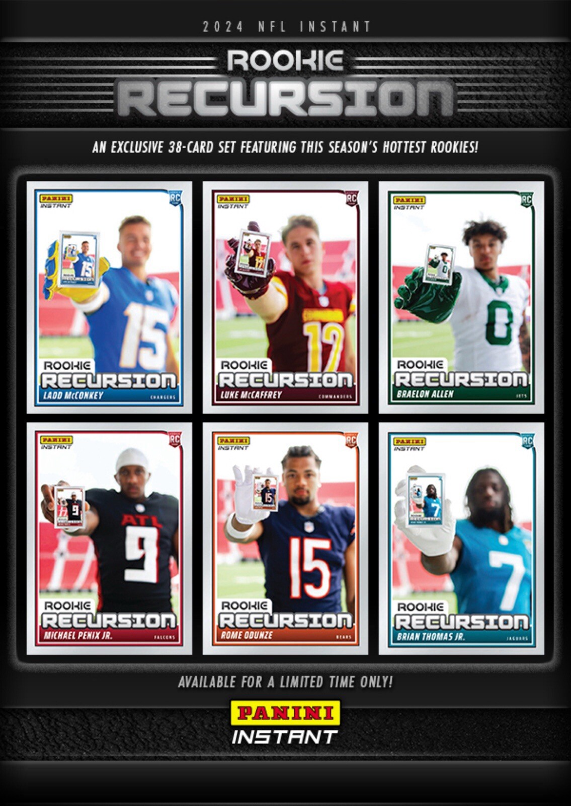 2024 Instant MALIK NABERS RC – NFL ROOKIE RECURSION – #’d 1/TBA PRESALE
