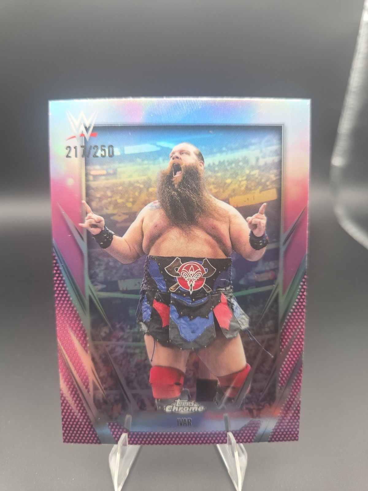2026 Topps Chrome WWE Ivar #111 Pink Refractor 217/250