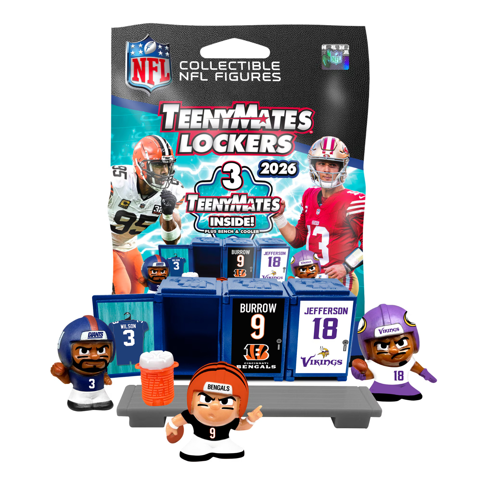 NFL TeenyMates Locker Room Set 2026 – Series 14 – NEW