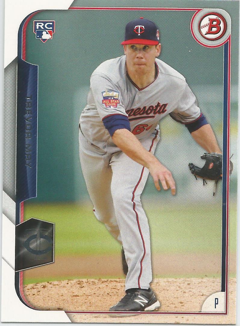 Trevor May Minnesota Twins 2015 Bowman Rookie Card