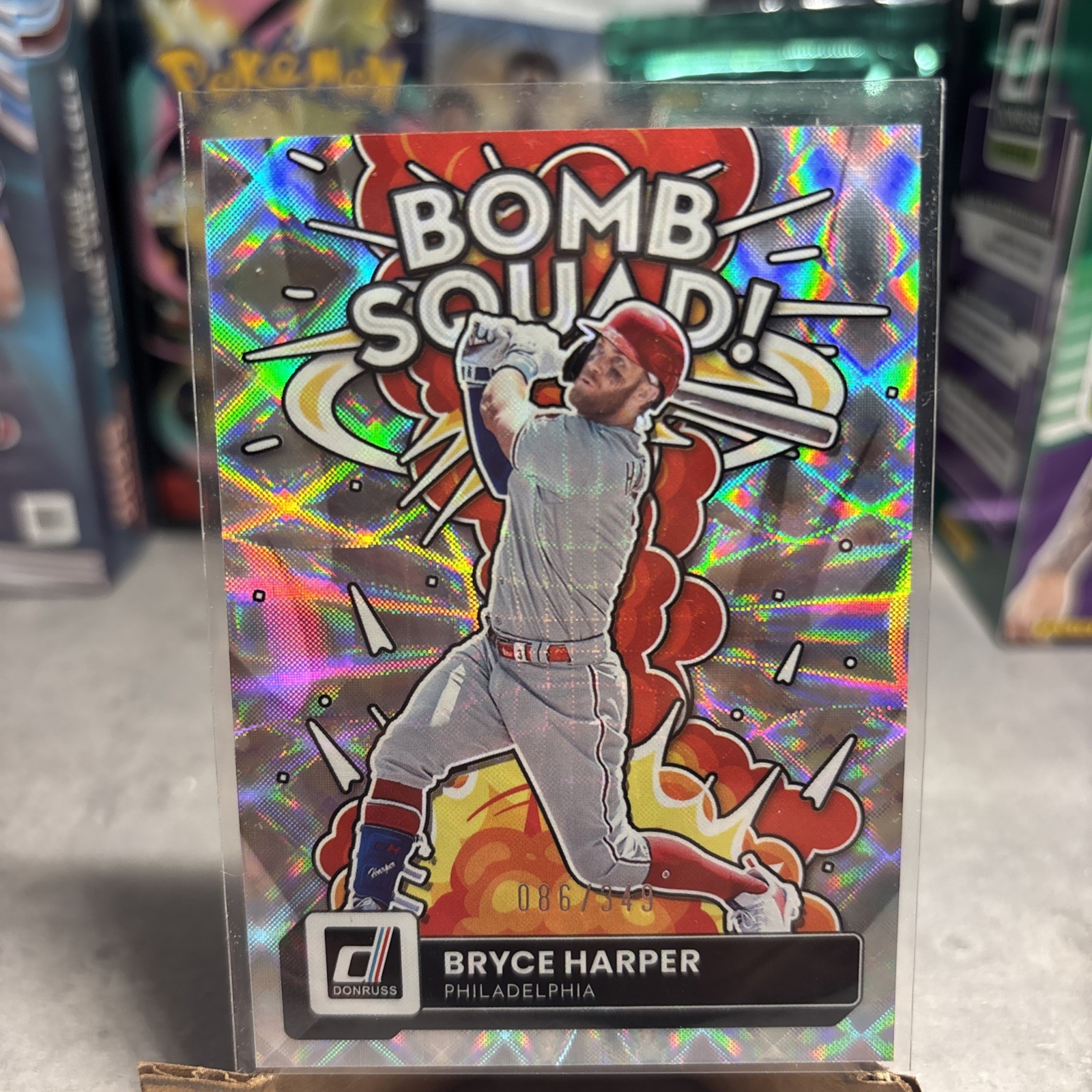 2022 Panini Donruss – Bomb Squad Bryce Harper #BS-9 Silver /349