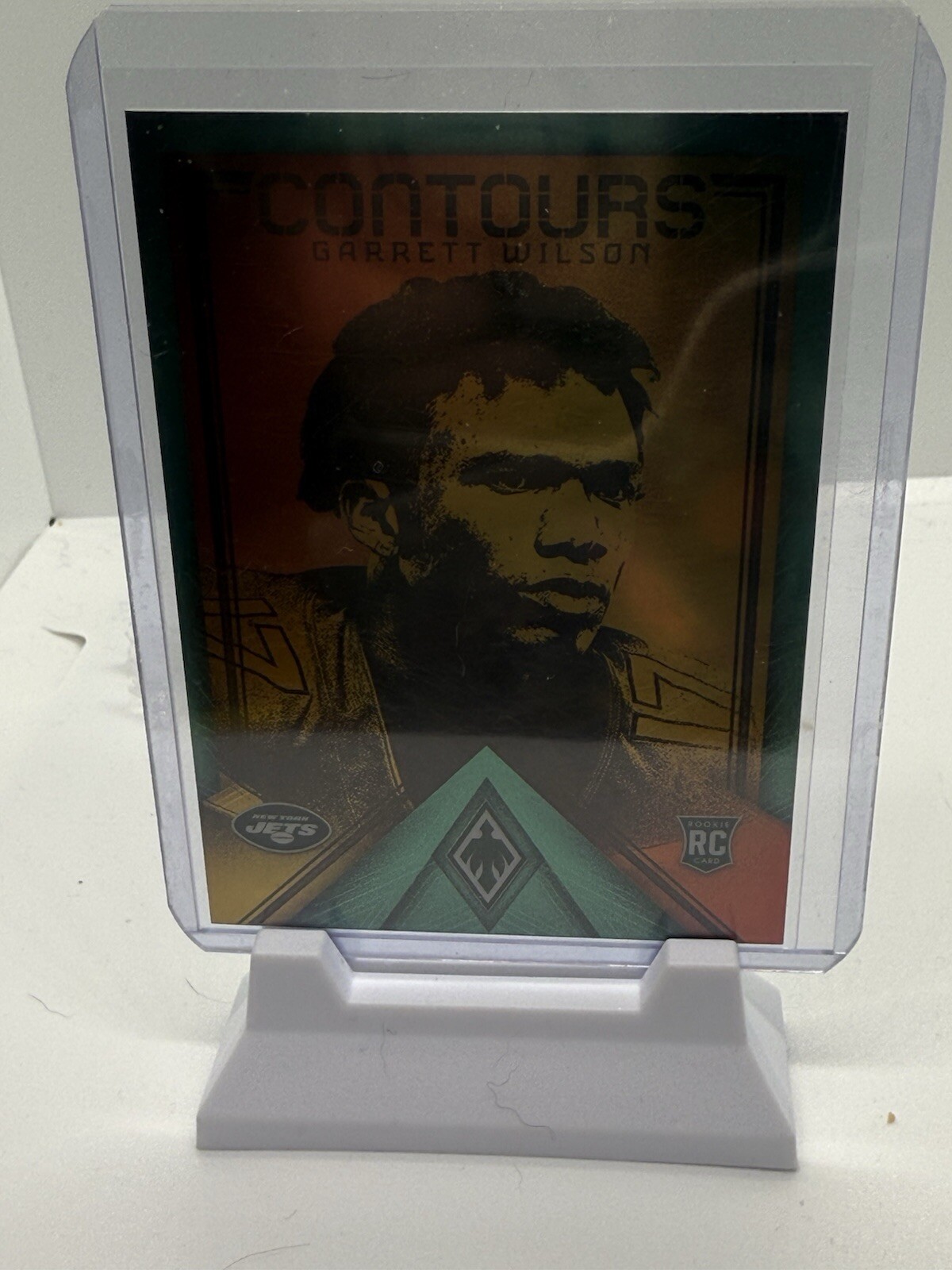 2022 Panini Phoenix – Contours Green #CT-18 Garrett Wilson /150 (RC) SSP