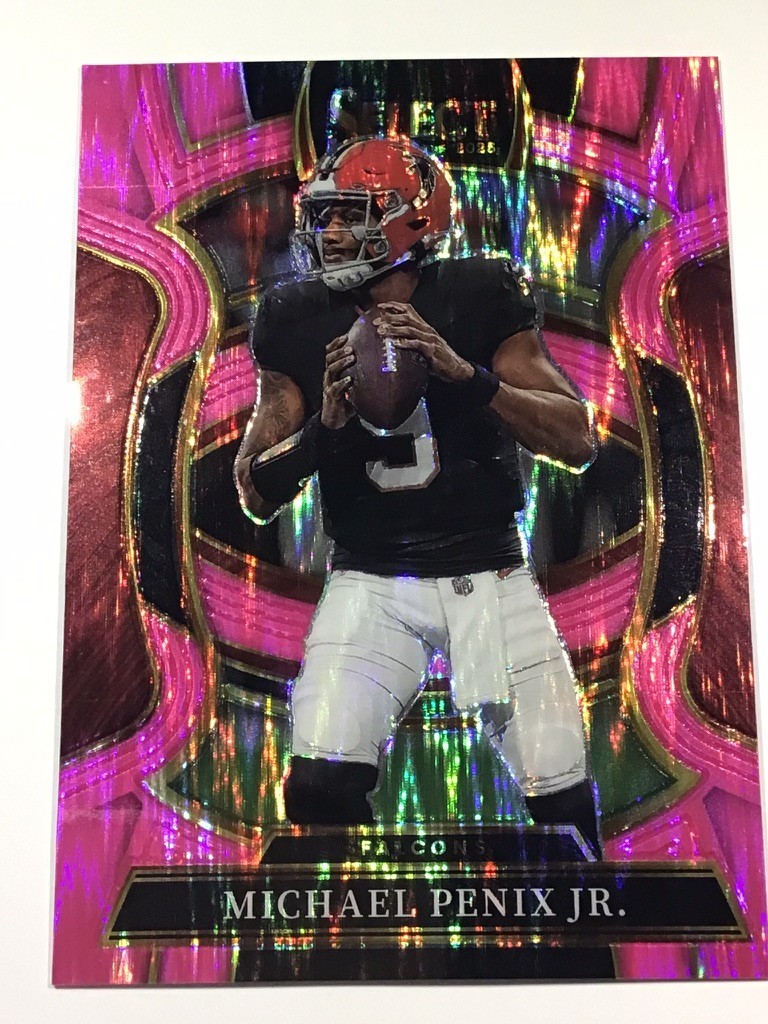 2025 Panini Select – Concourse – Pink Prizm Shock – Michael Penix Jr. – #46