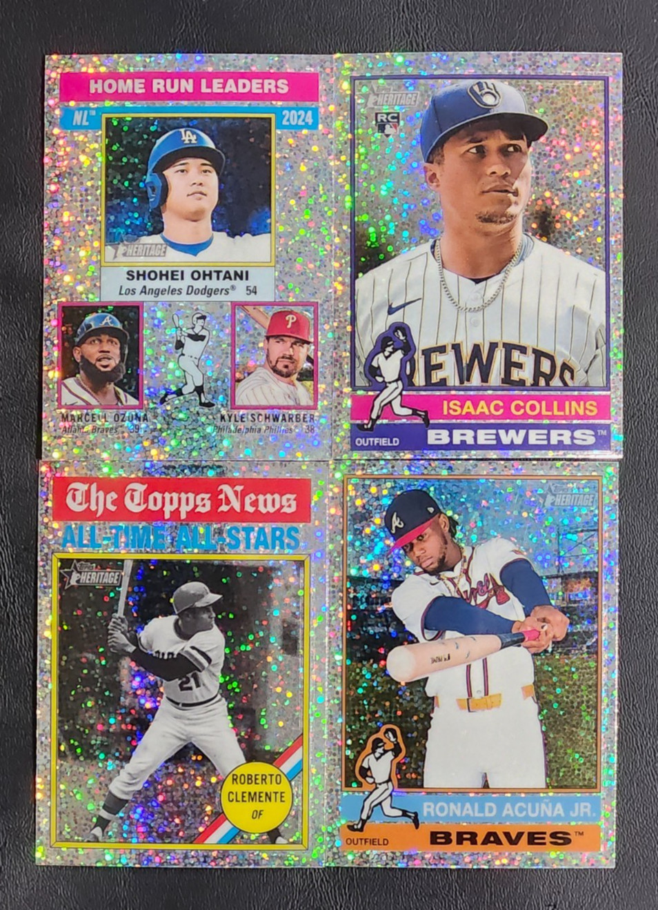 2025 Topps Heritage Chrome SILVER SPARKLE Parallels You Pick the Card