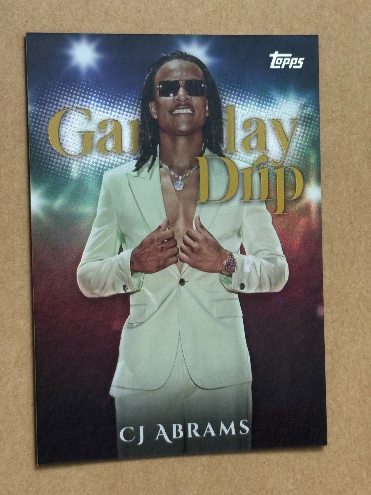 2025 Topps Celebration CJ ABRAMS #GD-17 Gameday Drip GOLD /50