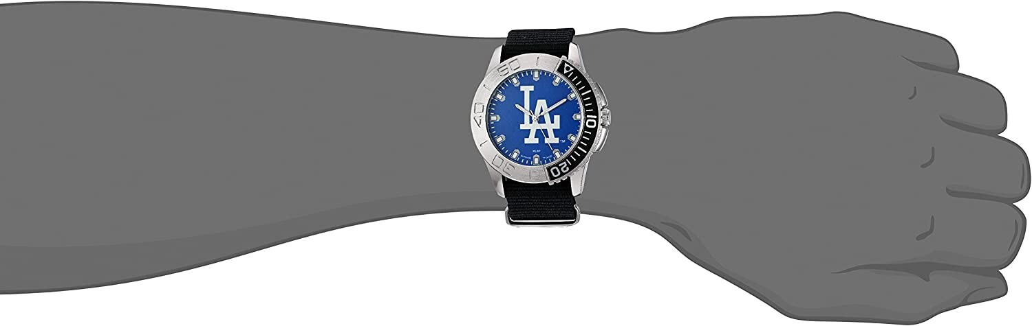 LA Dodgers MLB Starter Men’s Watch – Black Watch – Nylon Watch – Dodgers Watch