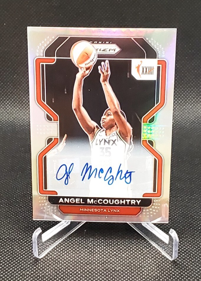 2022 Panini Prizm WNBA #168 Angel McCoughtry Auto W25 Silver Prizm Signatures