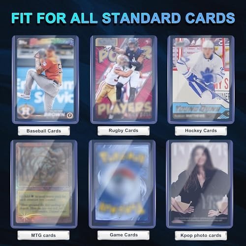 Card Sleeves 1000 Count Hard Plastic Protectors 3X4 Inches for Trading Sports