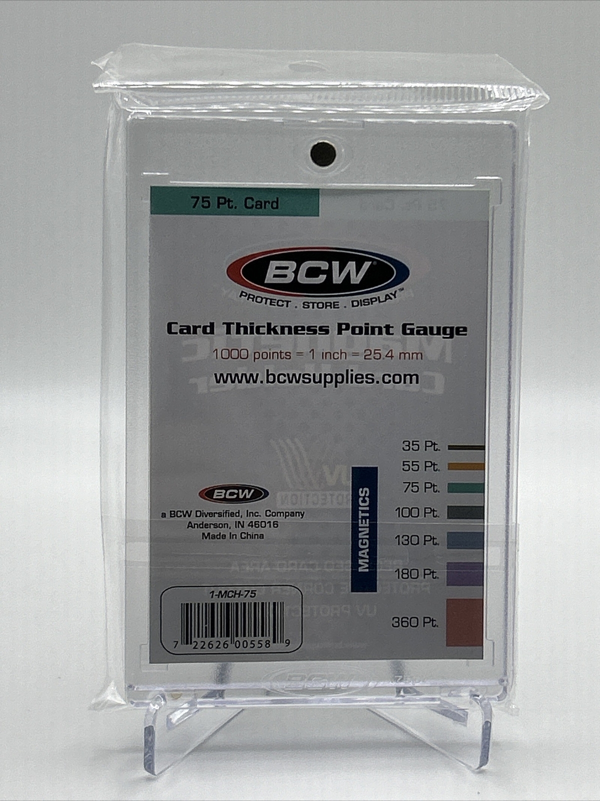 BCW Magnetic Card Holder 75pt Point with UV Protection, lot of 5 holders