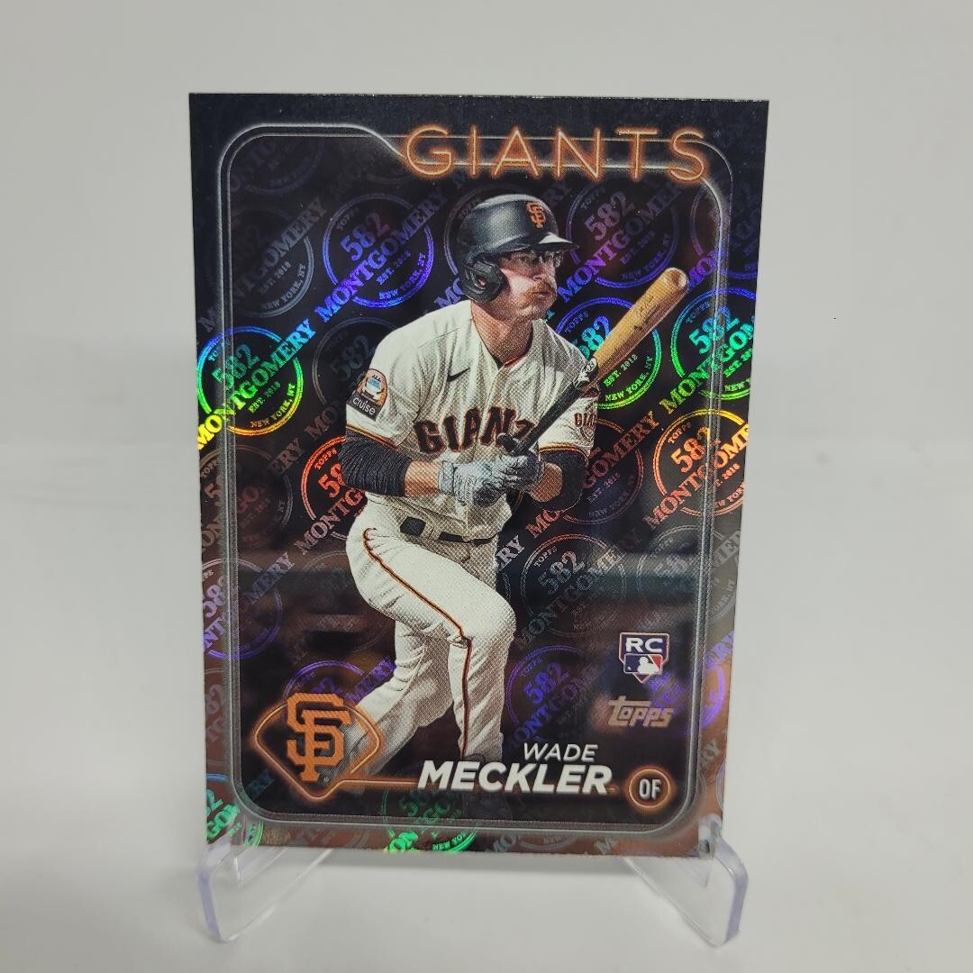 Wade Meckler 2024 Topps 582 Montgomery Club Holo Foil Rookie