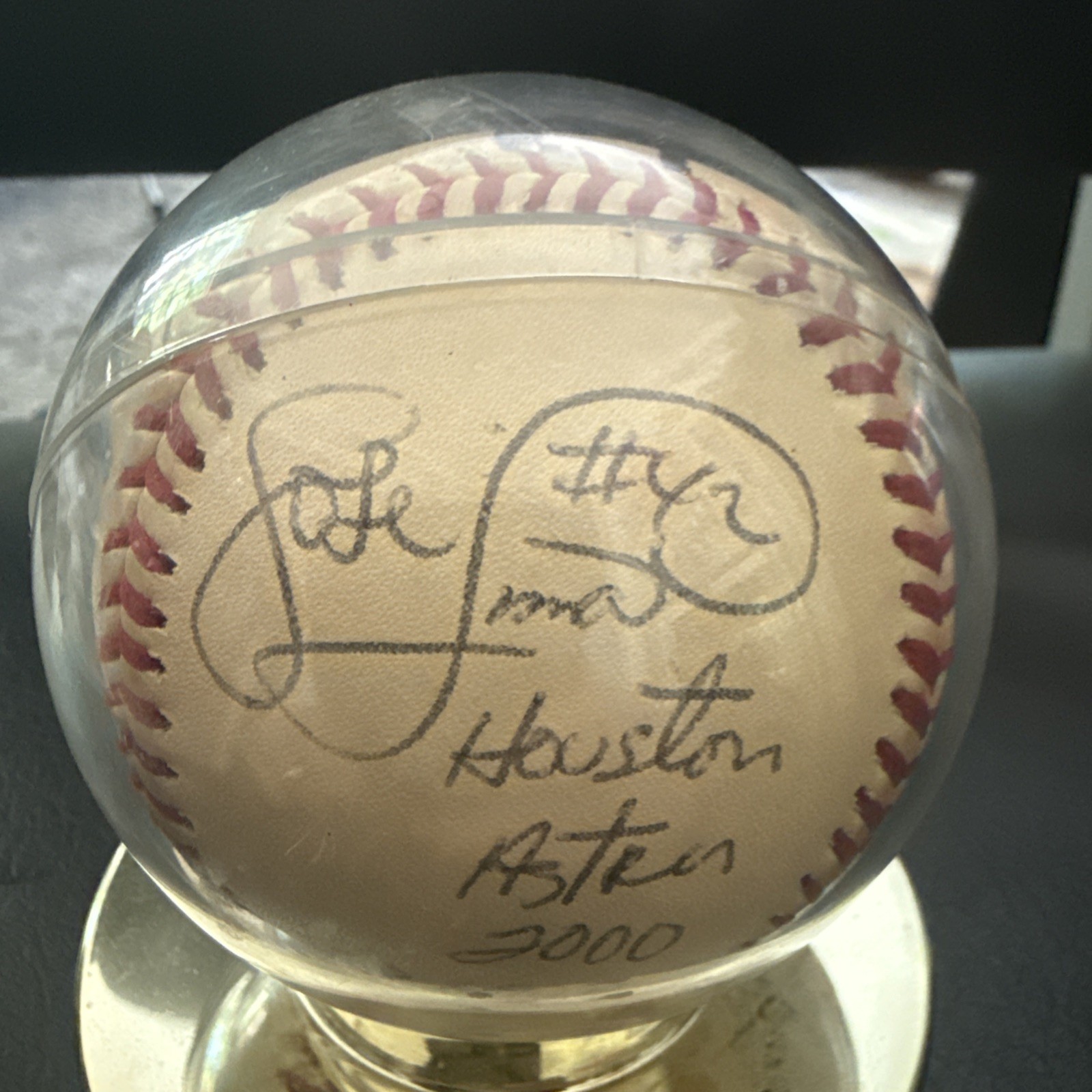 Jose Lima Signed Baseball Astros Autograghed #42 It’s Lima Time 2000