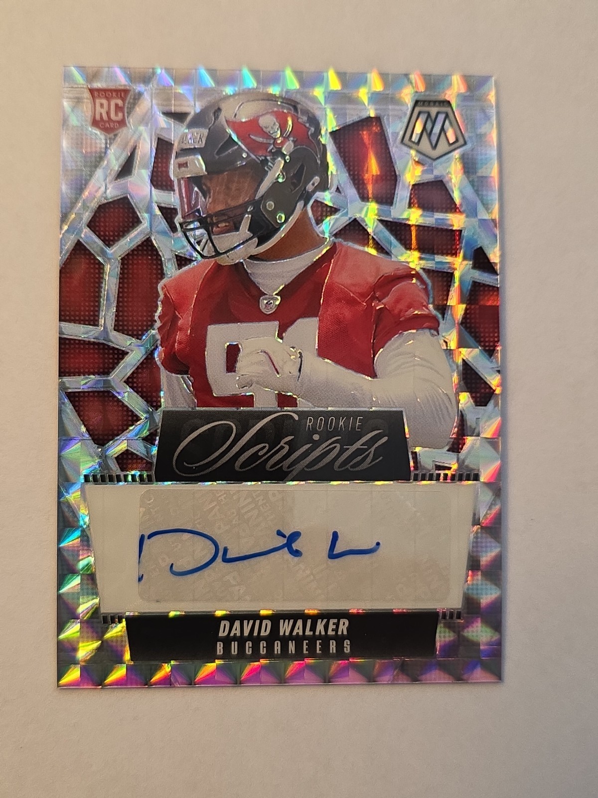 2025 Panini Mosaic – Rookie Scripts David Walker #RS-DWR (AU)