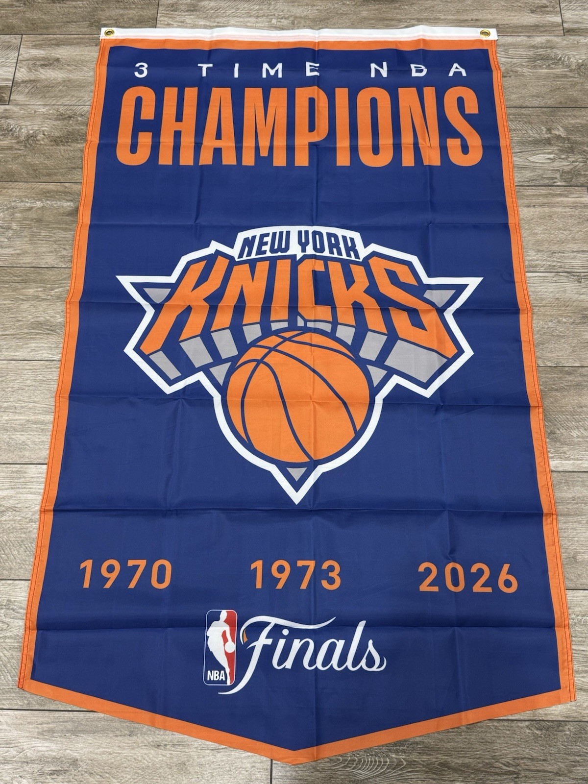 NEW YORK KNICKS 2026 NBA CHAMPIONS FLAG BANNER – 3×5 FT