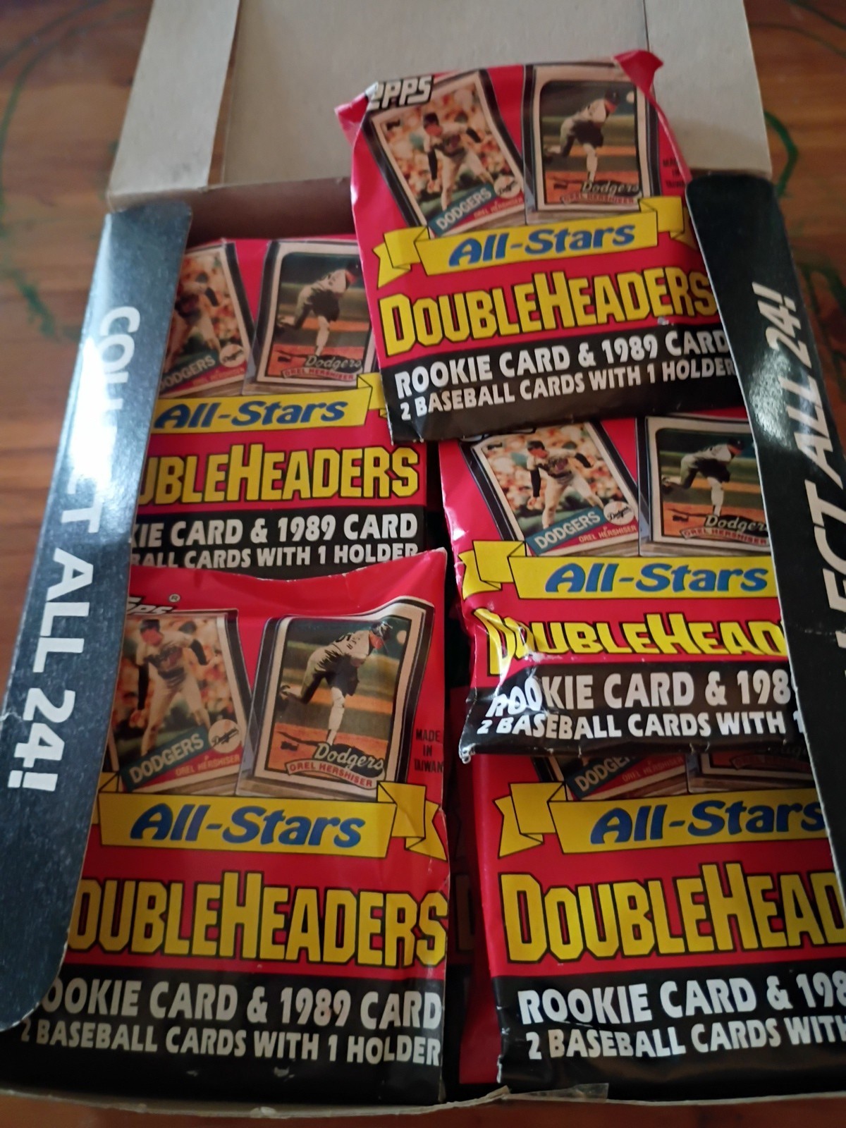 Unopened 1989 Topps DoubleHeaders RC One Side 1989 On Other (Price Per Pack)