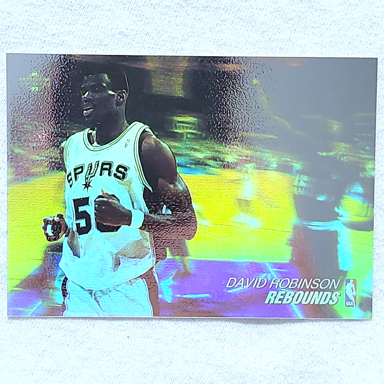 1991-92 Upper Deck Award Winner Holograms David Robinson #AW6 San Antonio Spurs