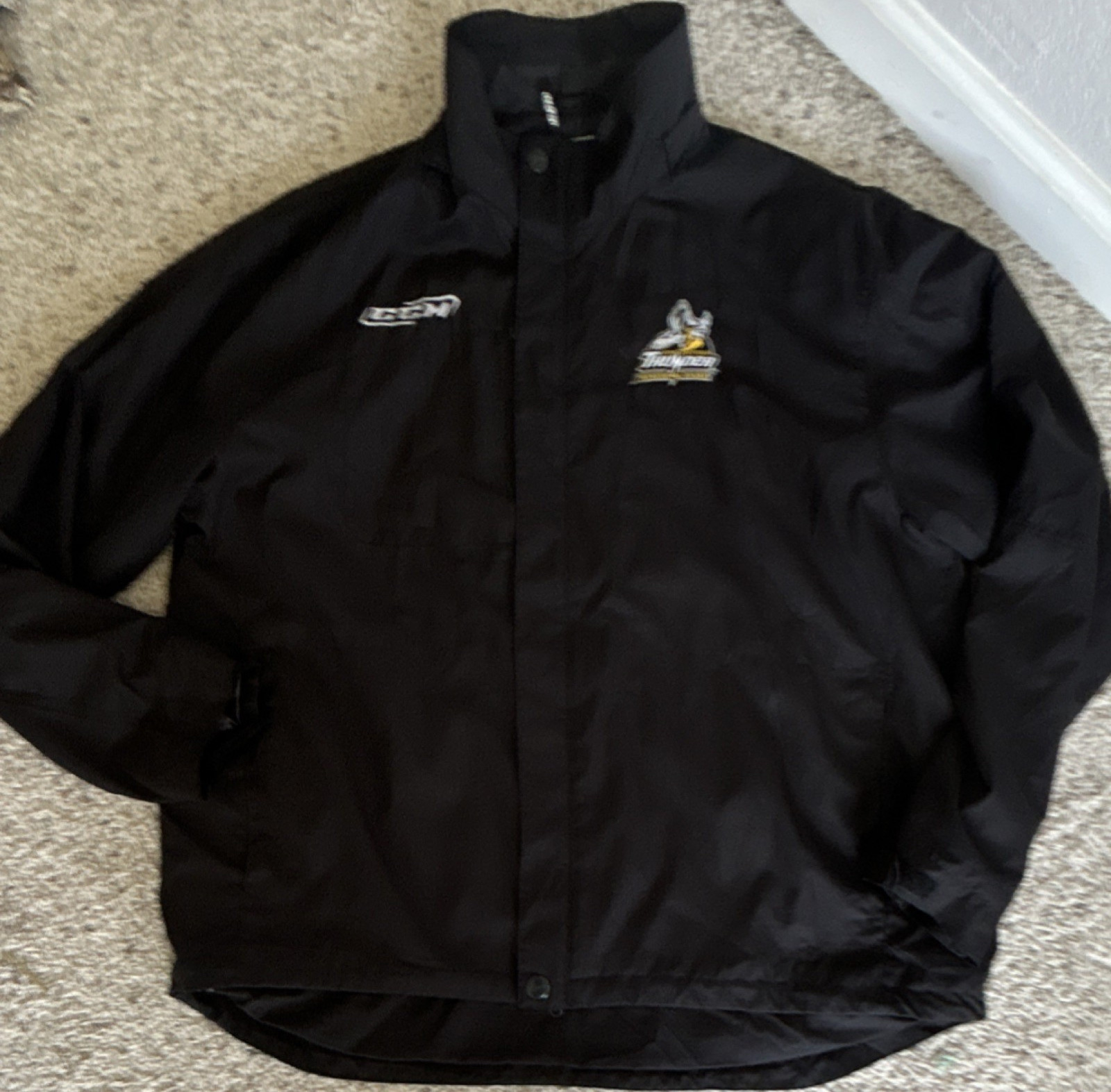 CCM Stockton thunder hokey Jacket Black Adult Size 2XL/2TG