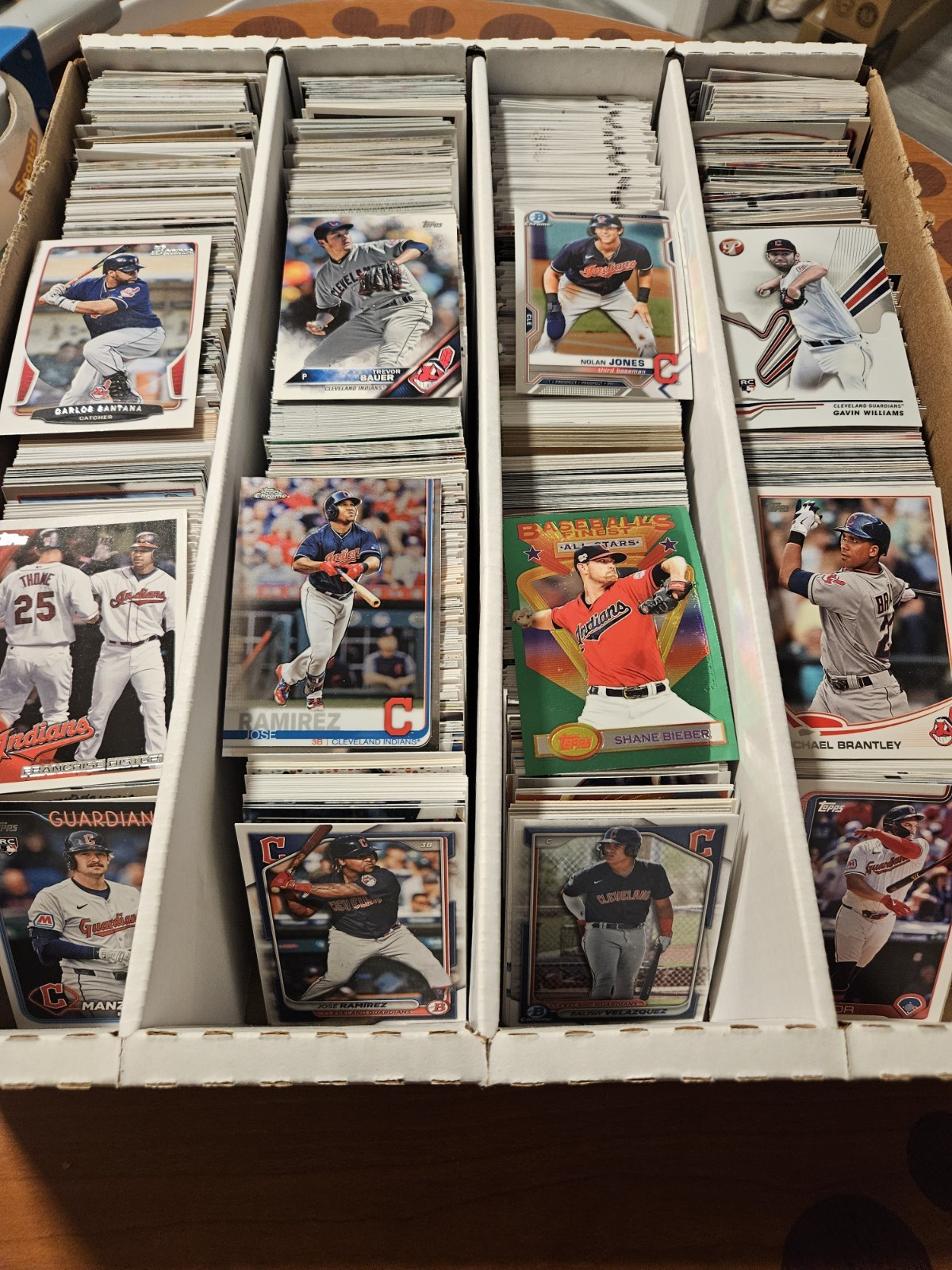 Clevland Gaurdians / Indians Bulk Modern Lot (2400ct.) See Description