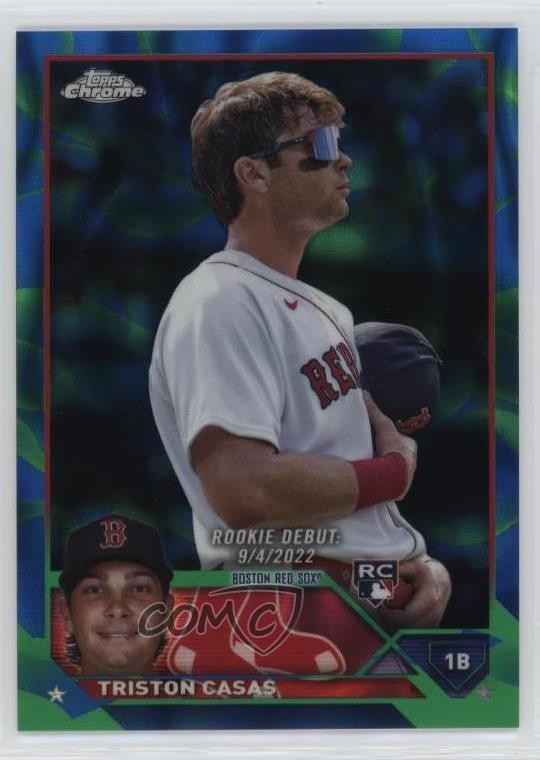 2023 Chrome Update Blue & Green Lava Lamp Refractor Triston Casas Rookie RC 14sr