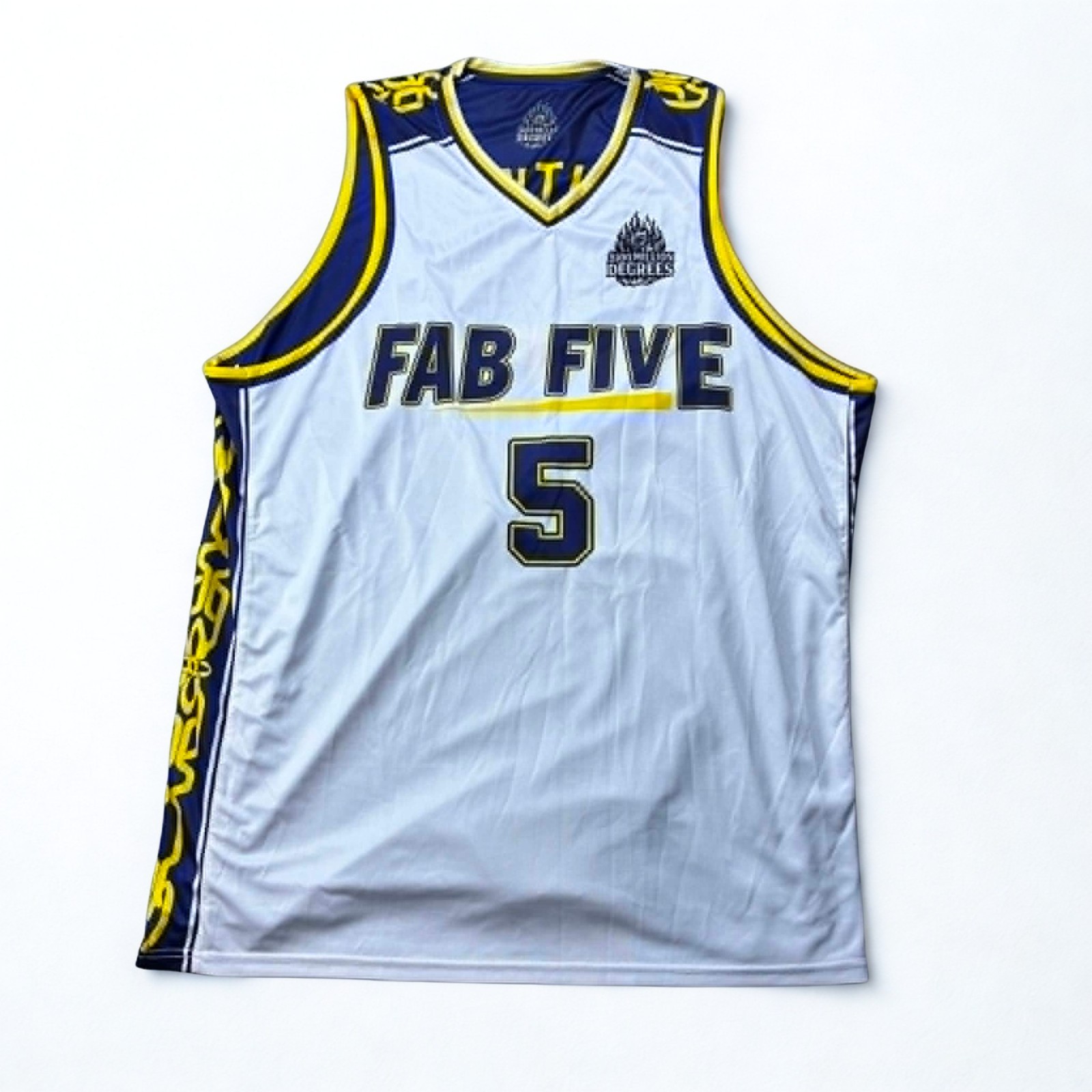 KXK Professional Reversible Basketball Jersey Mens 2XL Fab Five RLNTLS #5 Blue