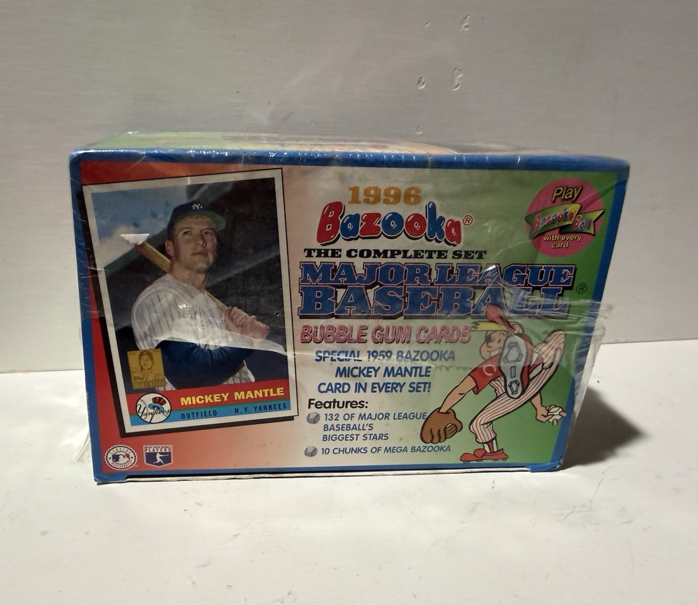 Bazooka 1996 Major League Baseball Complete Set Box Mickey Mantle Card
