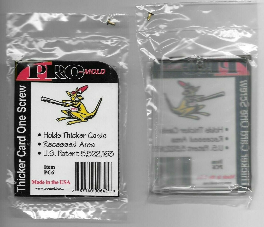 10 PRO-MOLD ONE SCREW SCREWDOWN THICKER CARD HOLDERS 1 SCREW ARCHIVAL SAFE