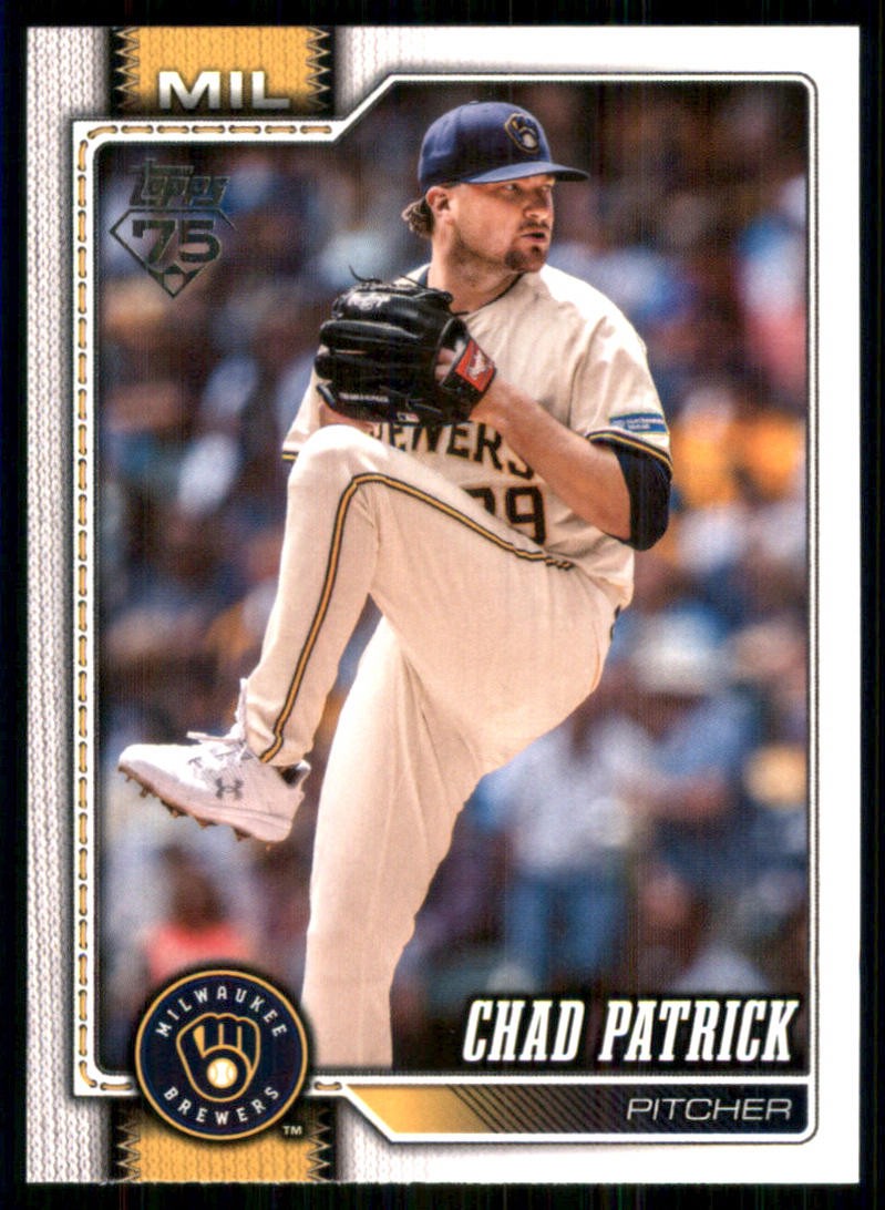 2026 Topps #217 Chad Patrick Milwaukee Brewers 58072