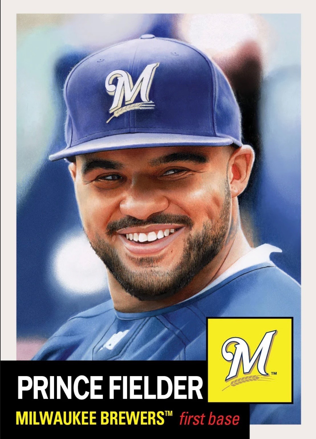 TOPPS BASEBALL MLB LIVING SET CARD MILWAUKEE BREWERS PRINCE FIELDER #929