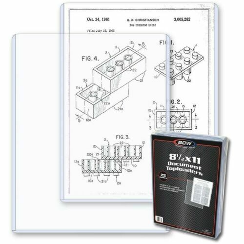 5 BCW 8.5×11 Photo / Print Hard Plastic Topload Holders Rigid Protector Sleeves