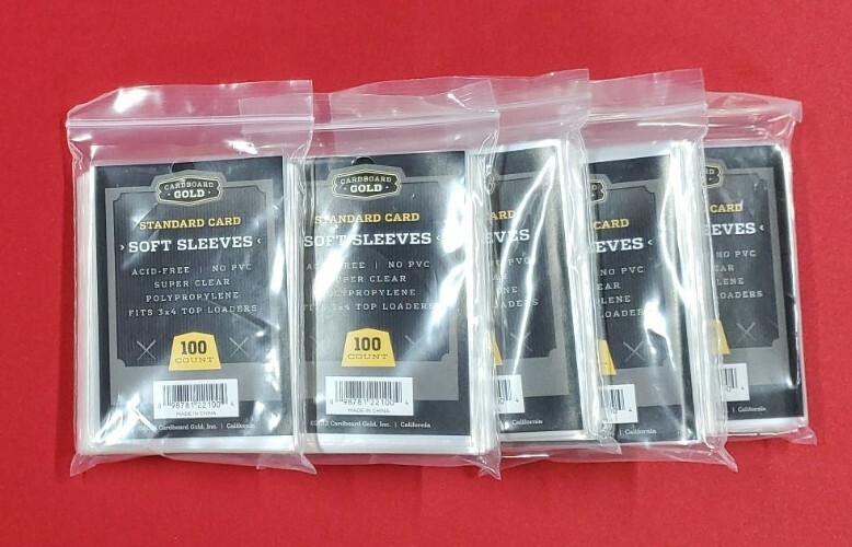 500 CBG Standard Card Pro Soft Sleeves 3″ x 4″ Ultra BCW Cardboard Gold