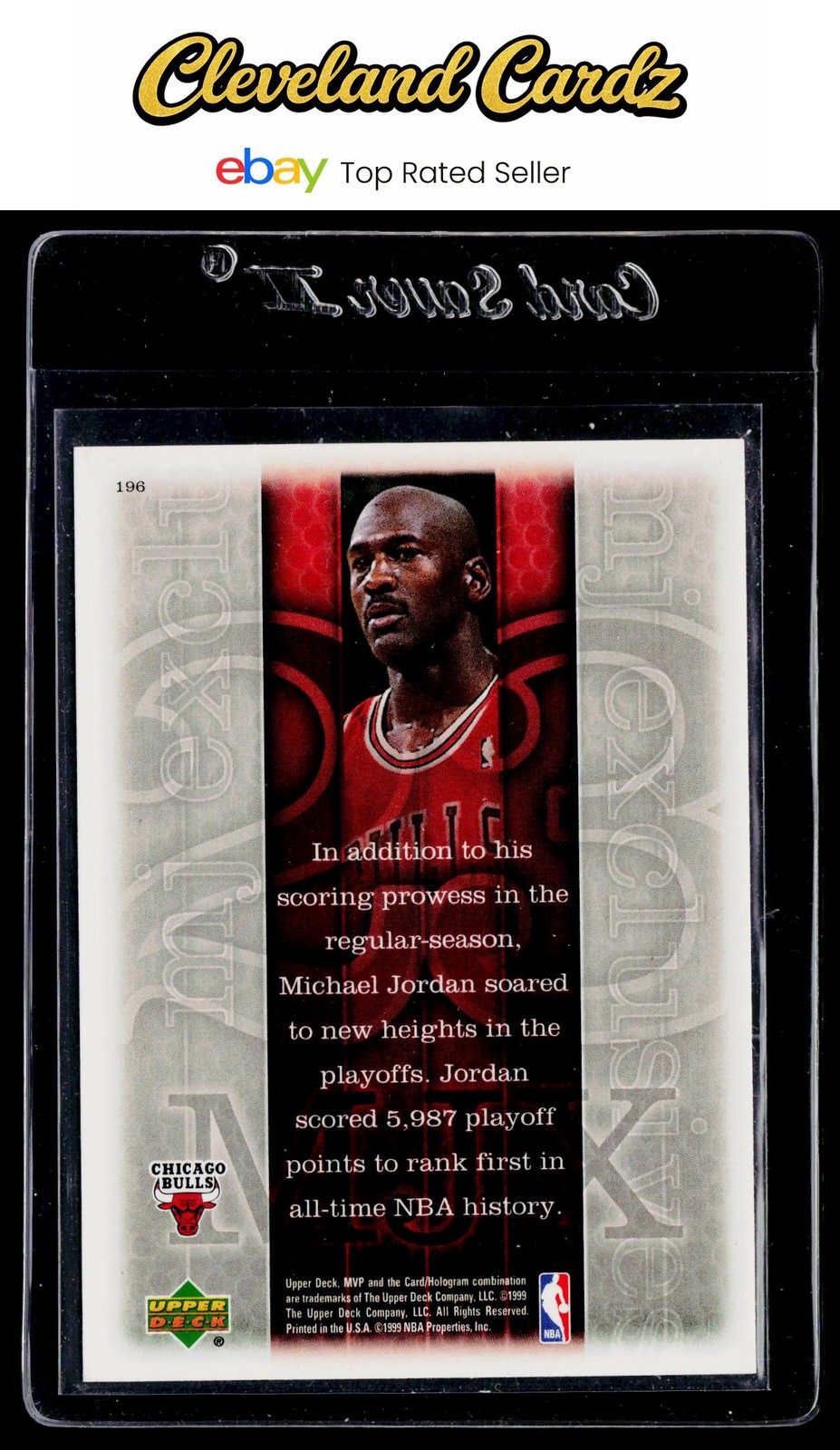 1999-00 Upper Deck MVP #196 Michael Jordan Silver Script