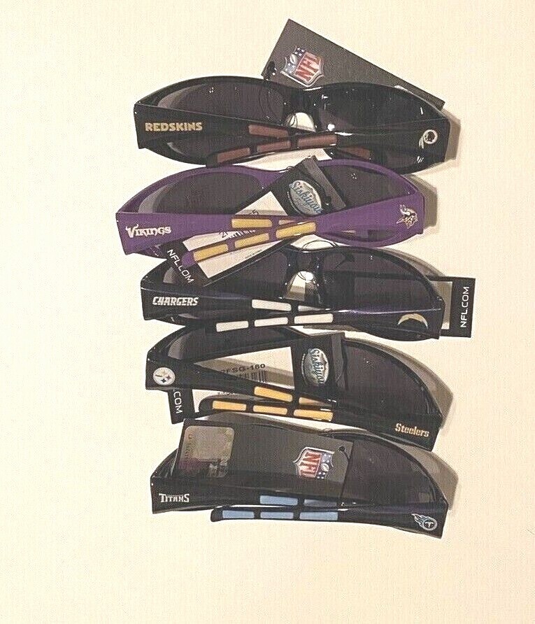 NFL Football 3 Dot Sports Wrap Sunglasses – Team Logo – Pick your team!