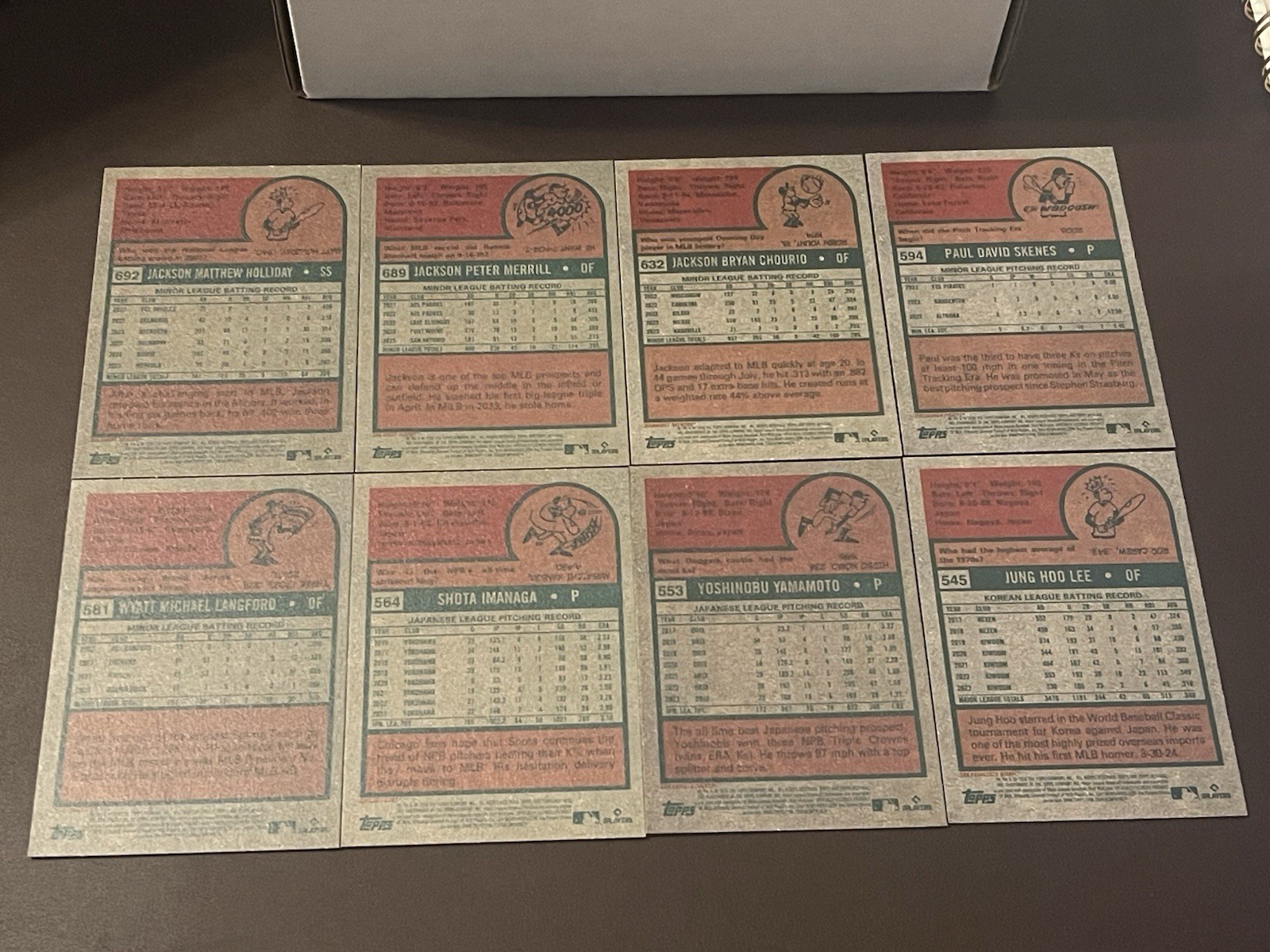 2024 Topps Heritage High Number Complete Base Set #501-700 / Paul Skenes RC